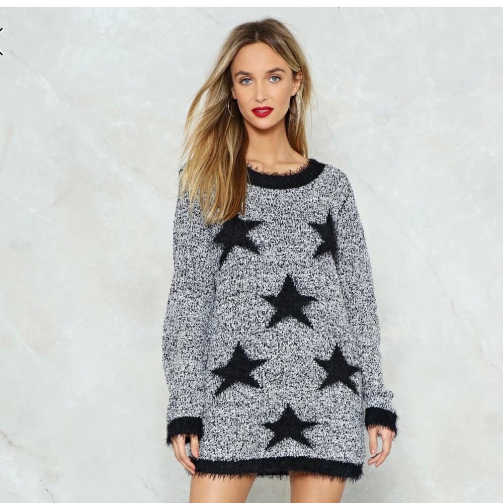 Knit sweater dress